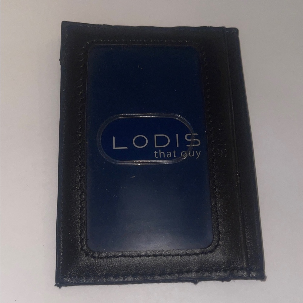Lodis Black and Blue Card Holder